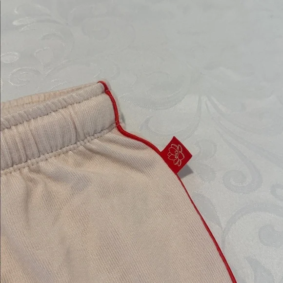 Magnolia Cream Pajama Set with Red Trim - Picture 12 of 16